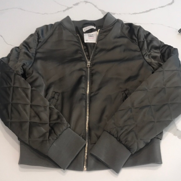 girl bomber jacket h&m